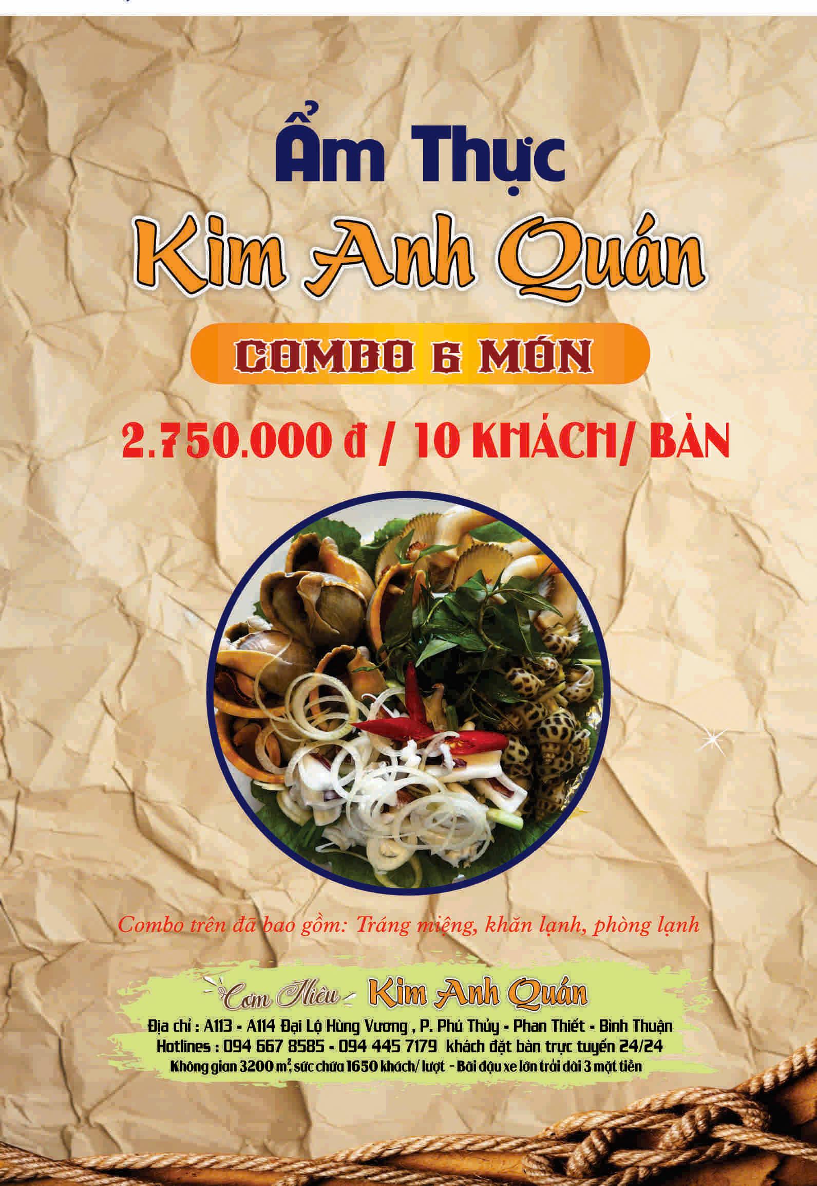 Thưởng thức Cơm Niêu Phan Thiết & Combo Hải Sản 6 Món Hấp Dẫn tại Kim Anh Quán 3 Thưởng thức cơm niêu Phan Thiết – hương vị truyền thống đậm đà giữa lòng phố biển