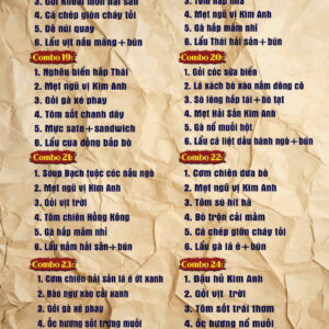 SET COMBO TIỆC 6 MÓN 13 4 9