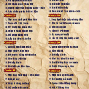 SET COMBO TIỆC 6 MÓN 14 5 9