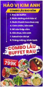 Combo Lẩu Buffet Rau Kim Anh – Sự lựa chọn hoàn hảo cho bữa ăn quây quần