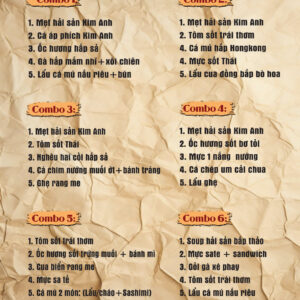 Thưởng thức Combo Hải Sản đặc biệt tại Kim Anh Quán – Hương vị khó quên